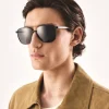 Kazar Atrakcyjne czarne okulary przeciwsłoneczne typu Aviator| Okulary|Wszystkie Akcesoria