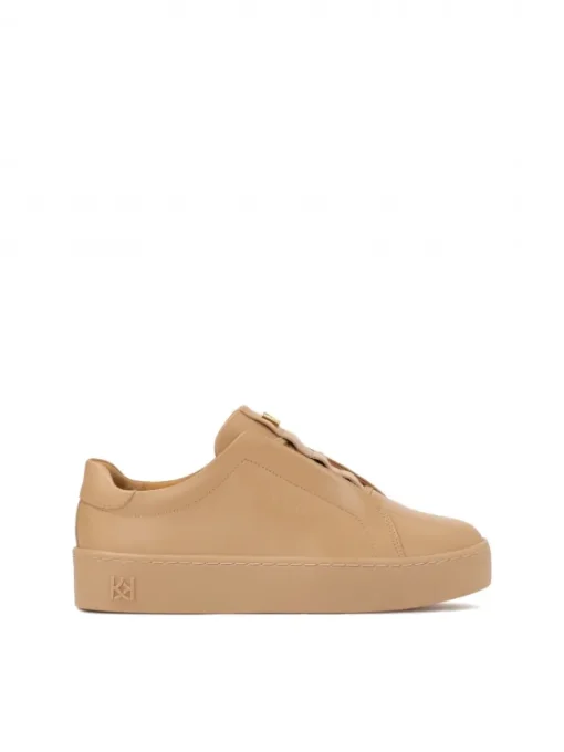 Kazar Beżowe sneakersy na grubej podeszwie| Sneakersy|Wszystkie Buty