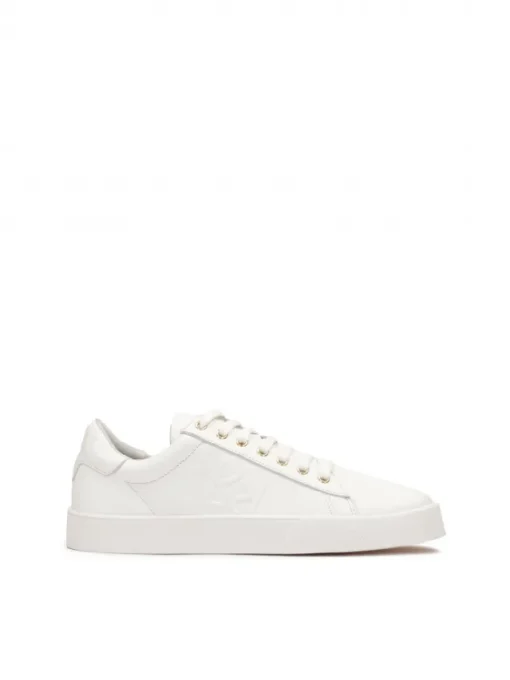 Kazar Białe minimalistyczne sneakersy ze skóry| Sneakersy|Wszystkie Buty