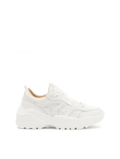 Kazar Białe sneakersy na grubej podeszwie| Sneakersy|Wszystkie Buty