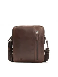 Kazar Brązowa skórzana torba crossbody| Do Ręki I Przez Ramię|Wszystkie Torby