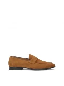 Kazar Brązowe loafersy z zamszu| Loafersy|Wszystkie Buty