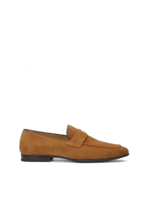 Kazar Brązowe loafersy z zamszu| Loafersy|Wszystkie Buty