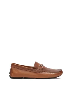 Kazar Brązowe mokasyny z cieniowanej skóry licowej| Mokasyny|Wszystkie Buty