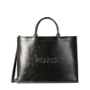 Kazar Czarna skórzana torebka typu tote bag| Do Ręki I Na Ramię|Wszystkie Torebki