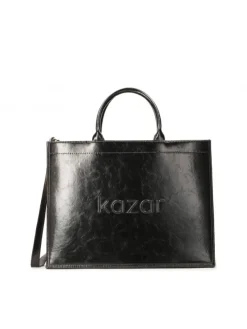 Kazar Czarna skórzana torebka typu tote bag| Do Ręki I Na Ramię|Wszystkie Torebki