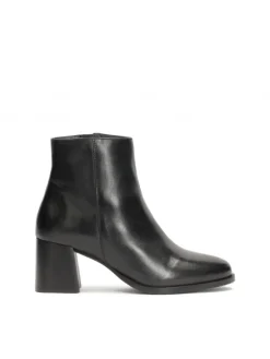 Kazar Czarne botki na szerokim obcasie w stylu minimal| Botki I Trzewiki|Wszystkie Buty