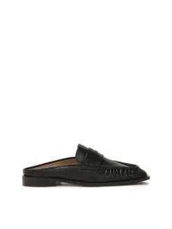 Kazar Czarne klapki w stylu loafersów| Klapki|Wszystkie Buty