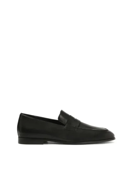 Kazar Czarne klasyczne loafersy ze skóry| Loafersy|Wszystkie Buty