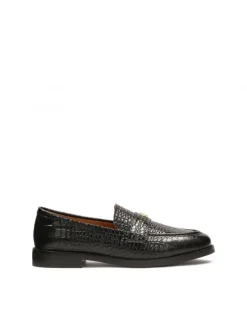 Kazar Czarne klasyczne loafersy z tłoczonej skóry| Półbuty I Loafersy|Wszystkie Buty