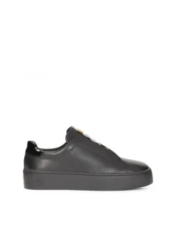 Kazar Czarne komfortowe sneakersy damskie z licowej skóry| Sneakersy|Wszystkie Buty