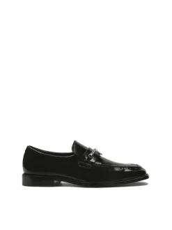 Kazar Czarne loafersy z biżuteryjną ozdobą| Loafersy|Wszystkie Buty