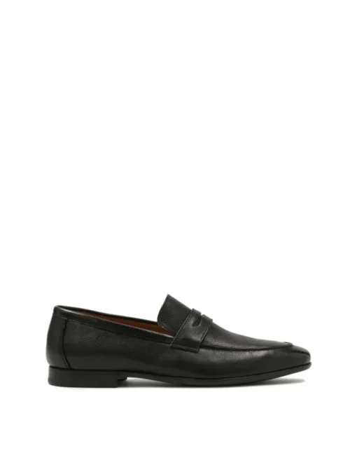 Kazar Czarne loafersy ze skóry groszkowej| Loafersy|Wszystkie Buty