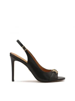 Kazar Czarne sandały z monogramem| Sandały|Wszystkie Buty