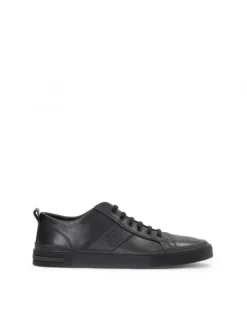Kazar Czarne skórzane sneakersy męskie w minimalistycznym stylu| Sneakersy|Wszystkie Buty