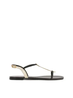 Kazar Czarno-złote sandały damskie| Sandały|Wszystkie Buty