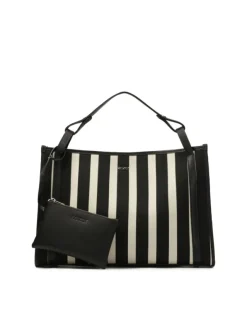 Kazar Duża torebka tote bag w paski| Do Ręki I Na Ramię|Wszystkie Torebki