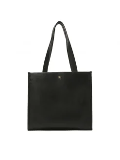 Kazar Duża torebka tote bag z czarnej skóry| Do Ręki I Na Ramię|Wszystkie Torebki