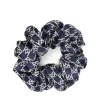 Kazar Granatowa gumka scrunchie w białe monogramy| Ozdoby Do Włosów|Wszystkie Akcesoria