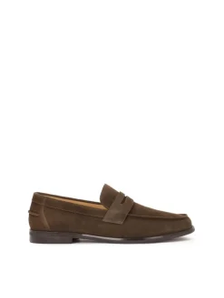 Kazar Klasyczne loafersy z brązowego zamszu| Loafersy|Wszystkie Buty
