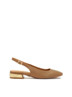Kazar Komfortowe czółenka slingback z metalową ozdobą na obcasie| Czółenka|Wszystkie Buty