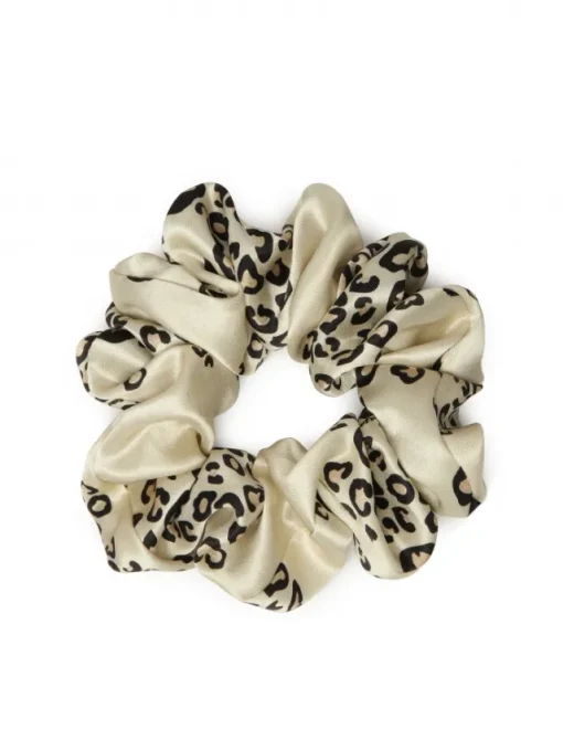 Kazar Kremowa gumka do włosów scrunchie w cętki| Ozdoby Do Włosów|Wszystkie Akcesoria