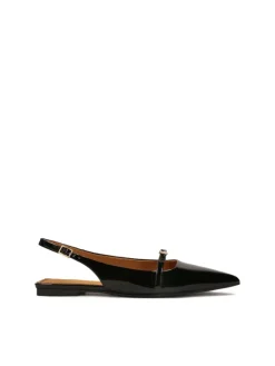 Kazar Lakierowane płaskie czółenka slingback| Czółenka|Wszystkie Buty