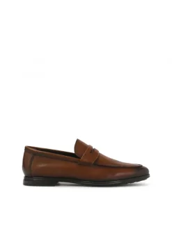 Kazar Loafersy z cieniowanej skóry w brązowym kolorze| Loafersy|Wszystkie Buty