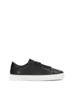 Kazar Minimalistyczne czarne sneakersy z gładkiej skóry| Sneakersy|Wszystkie Buty