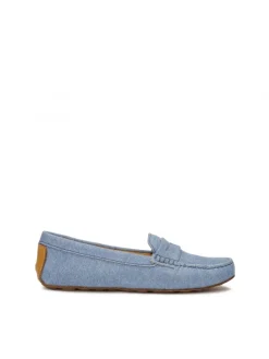 Kazar Mokasyny z niebieskiej tkaniny typu denim| Mokasyny|Wszystkie Buty