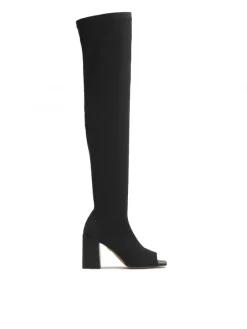 Kazar Muszkieterki peep toe z tkaniny| Kozaki I Muszkieterki|Wszystkie Buty