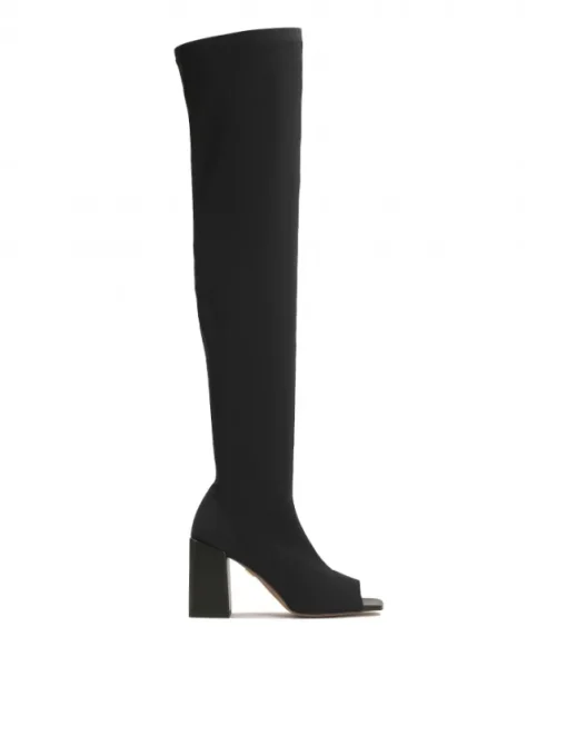 Kazar Muszkieterki peep toe z tkaniny| Kozaki I Muszkieterki|Wszystkie Buty