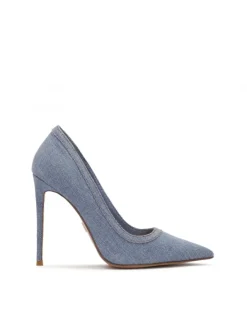 Kazar Niebieskie czółenka z tkaniny denim| Czółenka|Wszystkie Buty