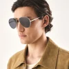Kazar Okulary aviator ze srebrną oprawką| Okulary|Wszystkie Akcesoria