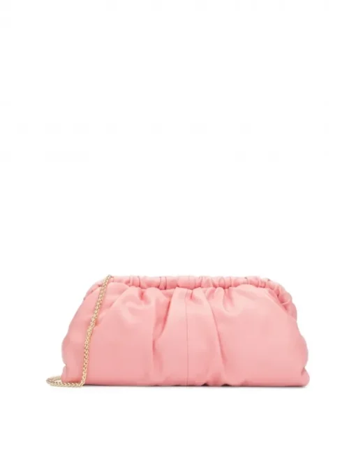Kazar Różowa torebka pouch bag ze skóry| Kopertówki|Wszystkie Torebki
