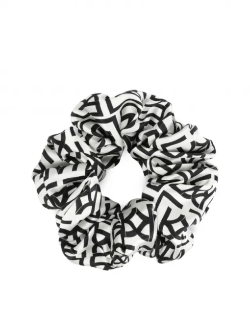 Kazar Satynowe scrunchie w monogramy| Ozdoby Do Włosów|Wszystkie Akcesoria