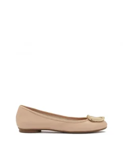 Kazar Skórzane baleriny w pastelowym kolorze| Baleriny|Wszystkie Buty
