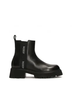 Kazar Skórzane chelsea boots na traktorowej podeszwie| Botki I Trzewiki|Wszystkie Buty