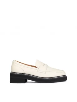 Kazar Skórzane loafersy w kolorze złamanej bieli| Półbuty I Loafersy|Wszystkie Buty