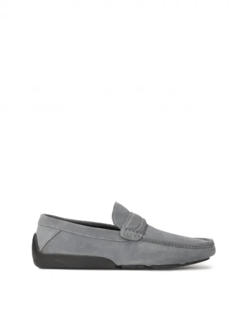 Kazar Szare mokasyny z zamszu| Mokasyny|Wszystkie Buty