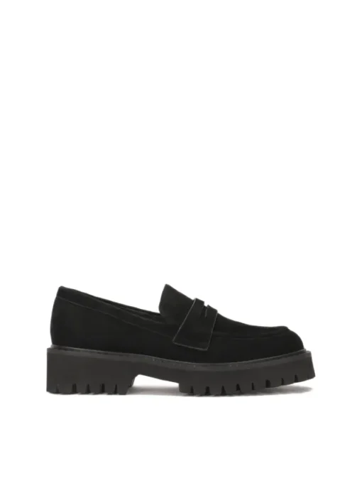 Kazar Zamszowe czarne półbuty slip-on| Półbuty I Loafersy|Wszystkie Buty