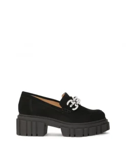 Kazar Zamszowe półbuty zdobione metalowymi ogniwami| Półbuty I Loafersy|Wszystkie Buty