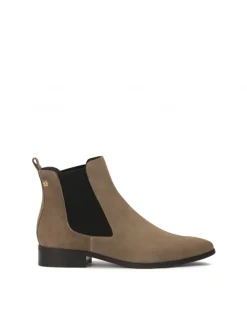 Kazar Zamszowe sztyblety w kolorze taupe| Botki I Trzewiki|Wszystkie Buty
